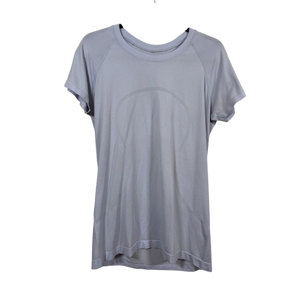 Lululemon Swiftly T-Shirt Womens 12 Lavender Purple Tech 2.0 Short Sleeve Mesh